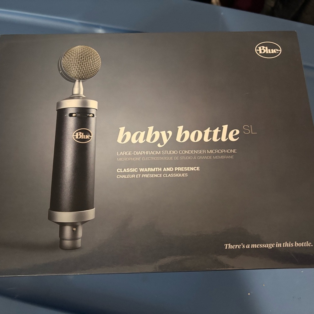 Blue Baby Bottle SL Microphone Brand New